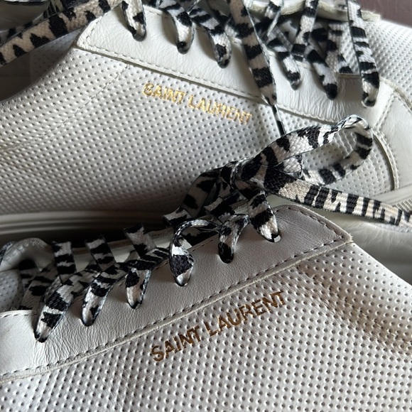 Yves Saint Laurent “Andy” Perforated Low Top Sneakers - Picture 9 of 16